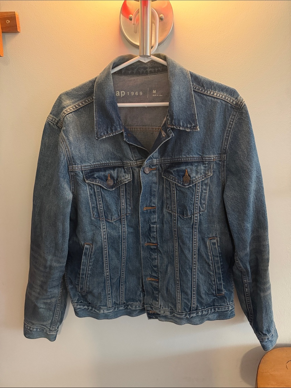 GAP Blue Washed Denim Jacket